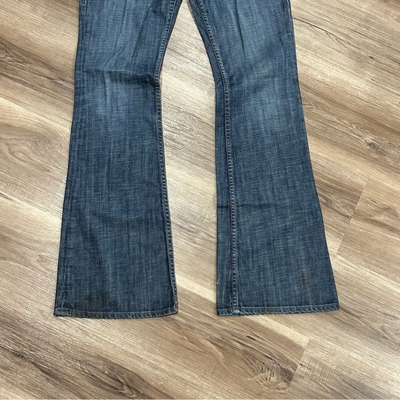 Level 99 Low Rise Flare Western Rodeo Boho Jeans Blue Women Sz 30 - Picture 4 of 14